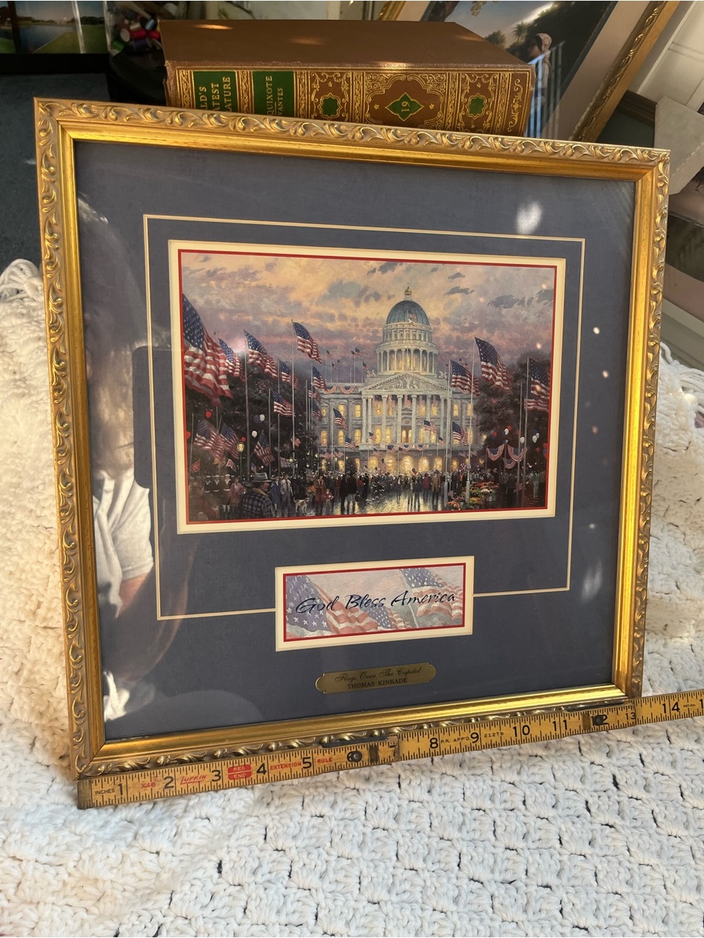 Flags Over The Capitol -Thomas Kinkade (1958 - 2012)